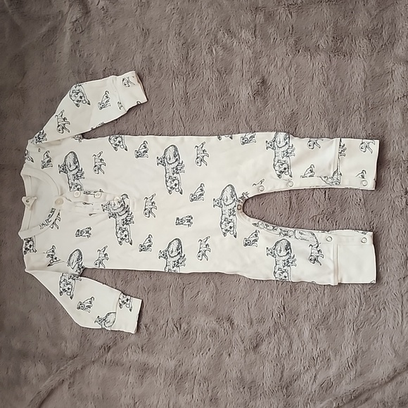 kate quinn Other - KATE QUINN LONG SLEEVE LAP NECK FOOTIE | BLACK PIT BULLS - 18 to 24 months